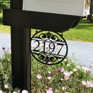 Metal Mailbox Address, Sign