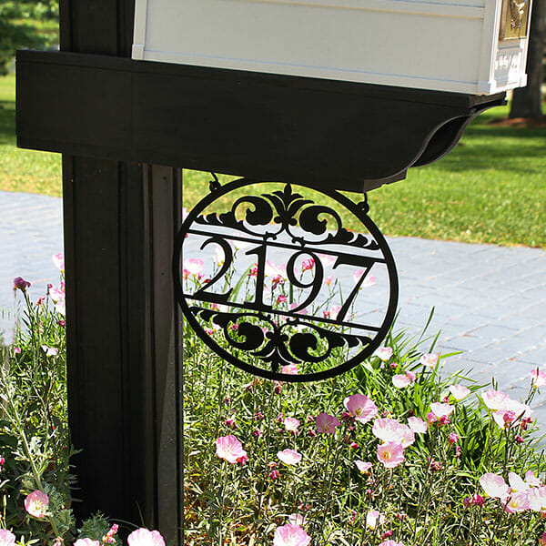 Metal Mailbox Address, Sign
